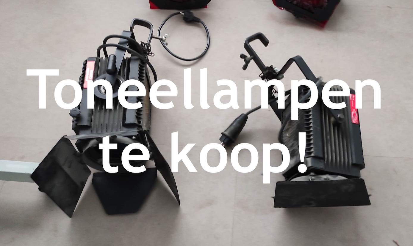Toneellampen te koop! Klik hier!